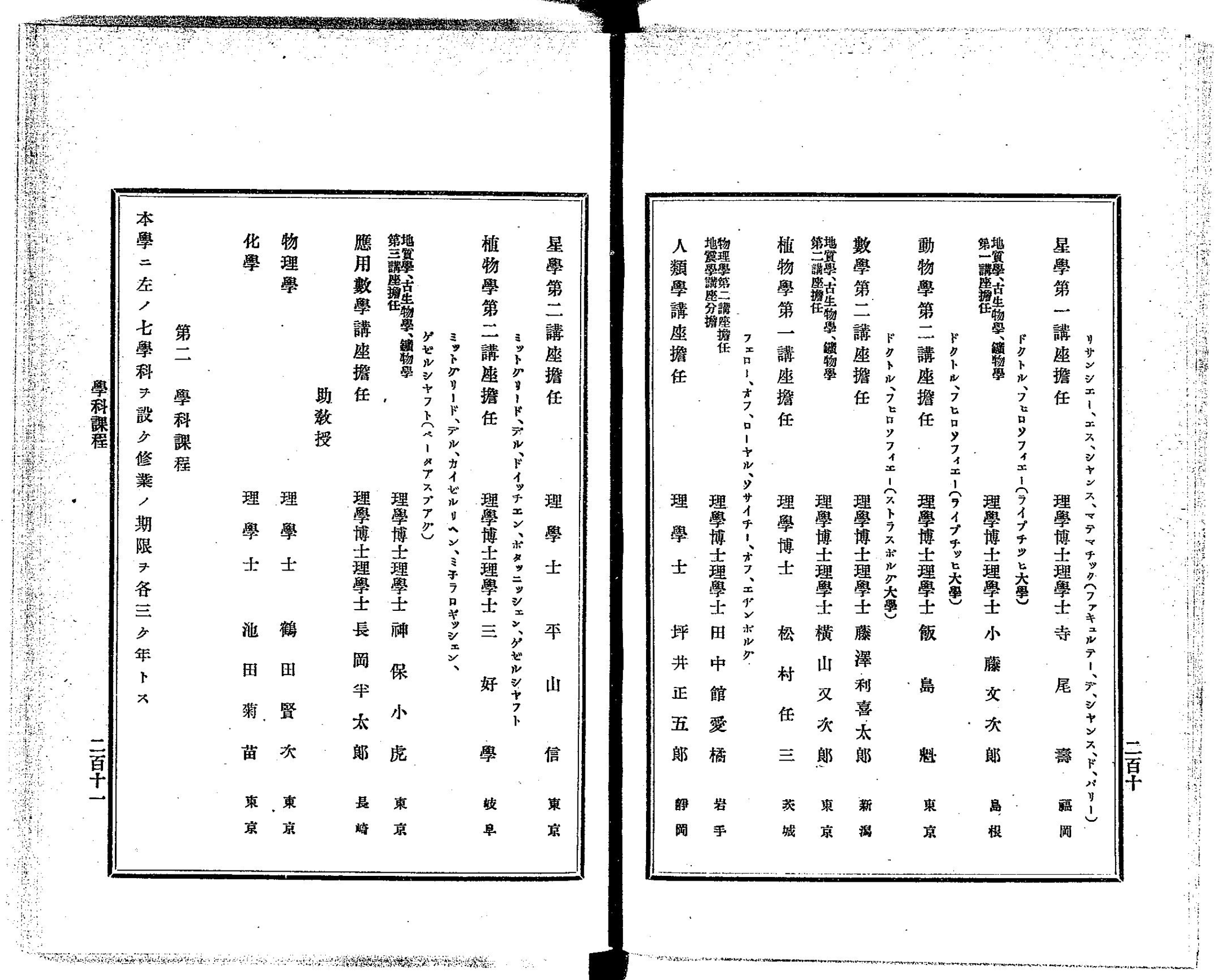THERMODYNAMIC NOTES (No. VIII)が出版された年のもの。鶴田賢次は助教授になっている。<br>[東京帝国大学一覧 明治29-30年](https://dl.ndl.go.jp/info:ndljp/pid/813173/111)より